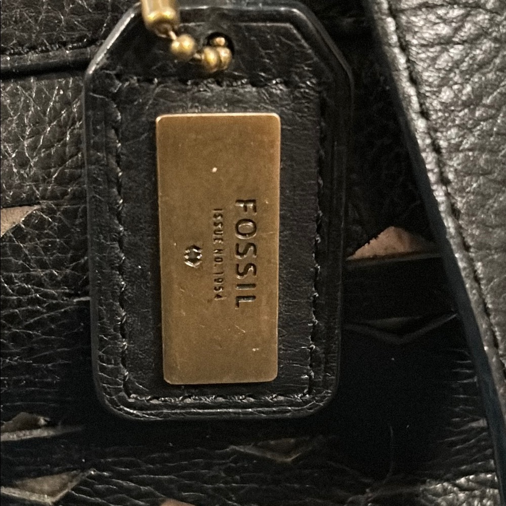 Fossil Black Leather Women's Bag - Picture 8 of 16